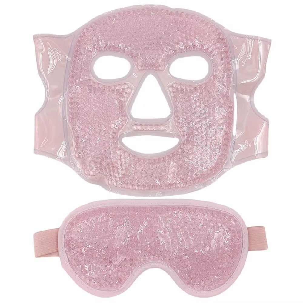 Lot de 2 masques oculaires en gel réfrigérant