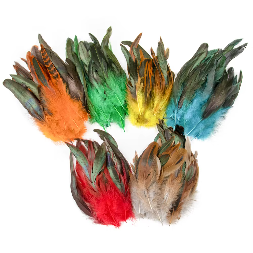 Plumes de poulet naturelles de qualité supérieure, 15-20cm, douces, moelleuses et vibrantes, pour bricolage, artisanat, Design de costumes, décoration de maison et décorations de fête