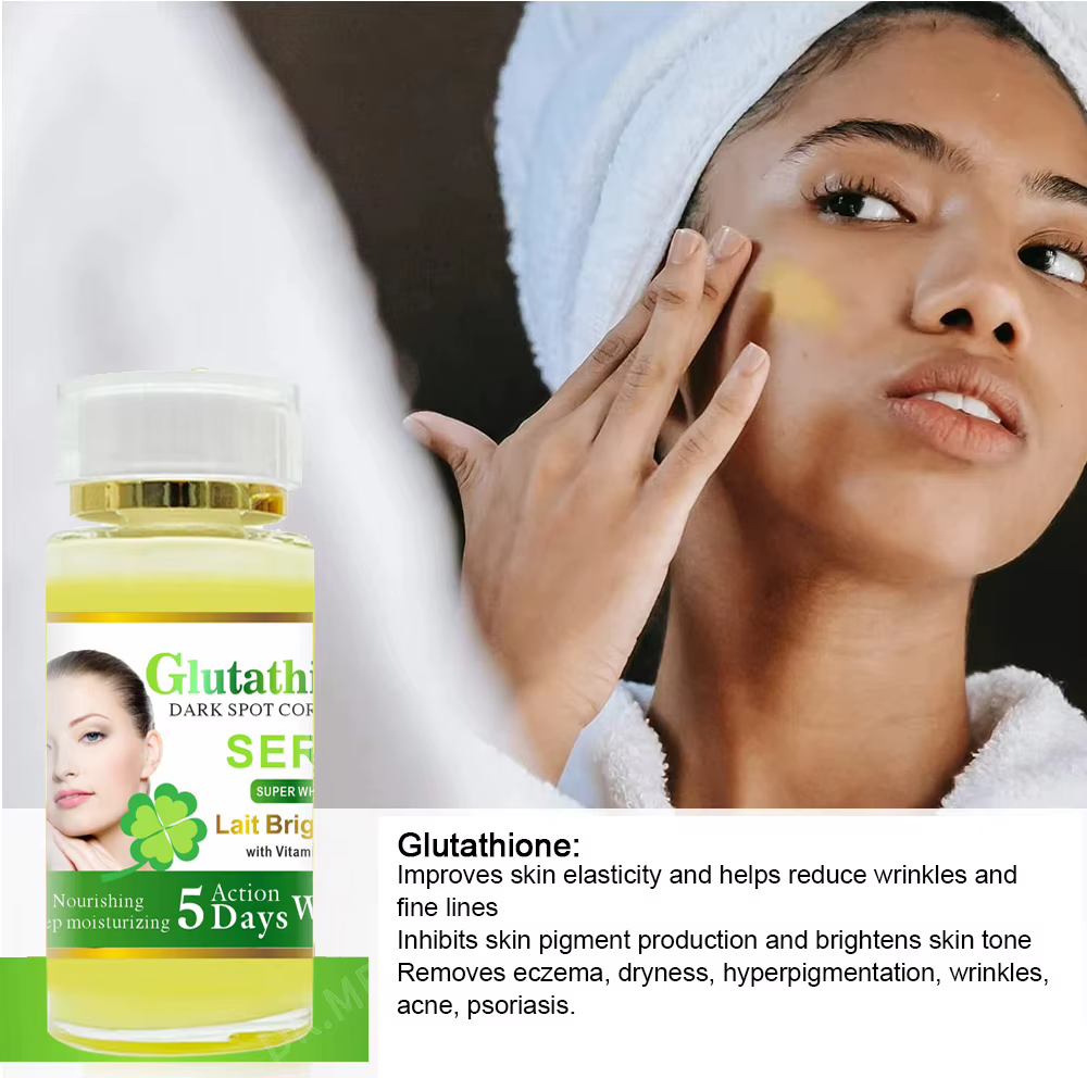 Sérum au glutathion 120 ml pour le visage et les yeux pour éclaircir la peau