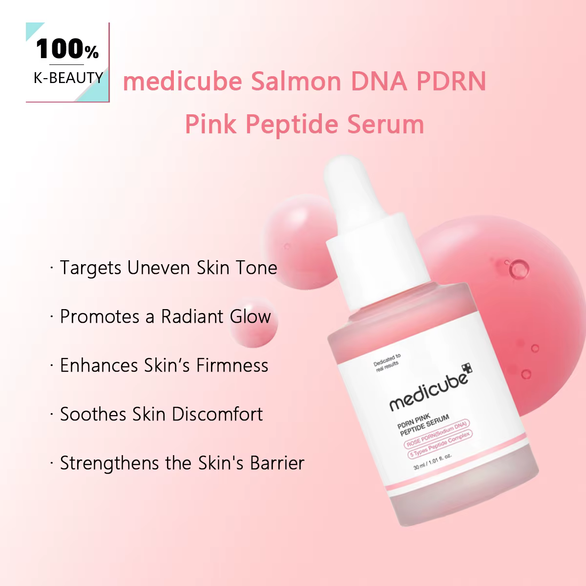 Sérum peptidique rose Medicube Salmon DNA PDRN