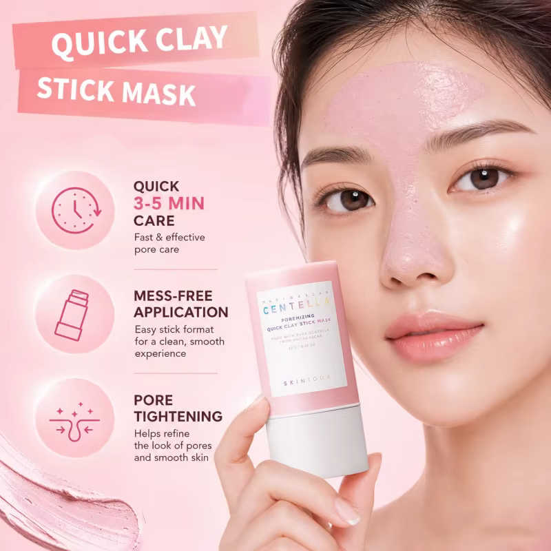 Masque en stick à l'argile Centella Poremizing pour soins de la peau coréens