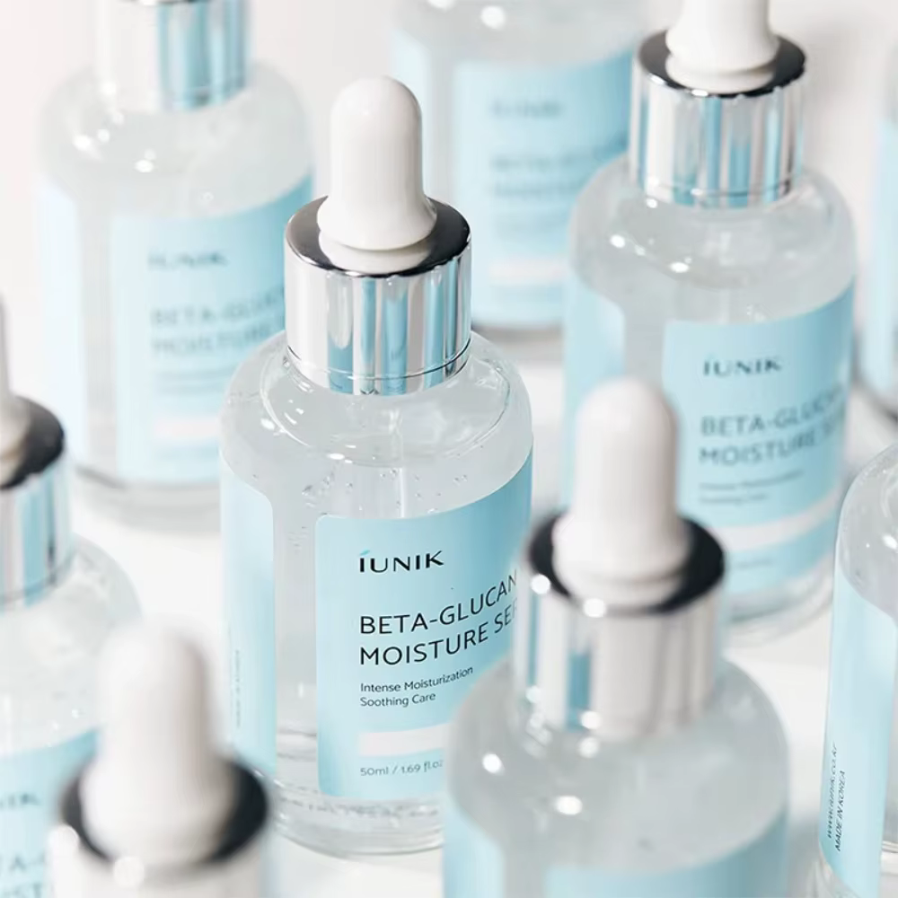 Sérum hydratant iUNIK bêta-glucan Power bleu sans Niacinamide