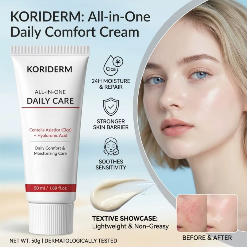 Crème hydratante pour le visage à la Centella Asiatica (Cica)