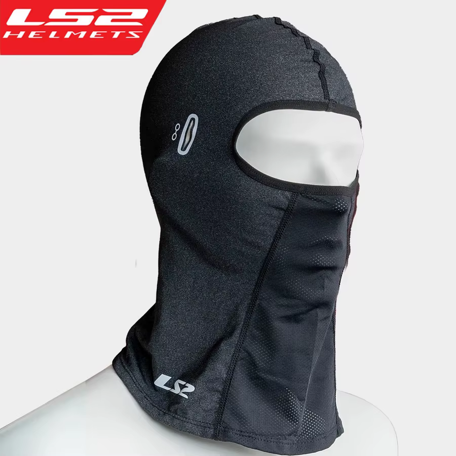 Cagoule LS2 Original pour Homme, Masque Facial Moto en Soie Glacée d'Été, Masque de Motocross Anti-UV, Couvre-Chef Moto