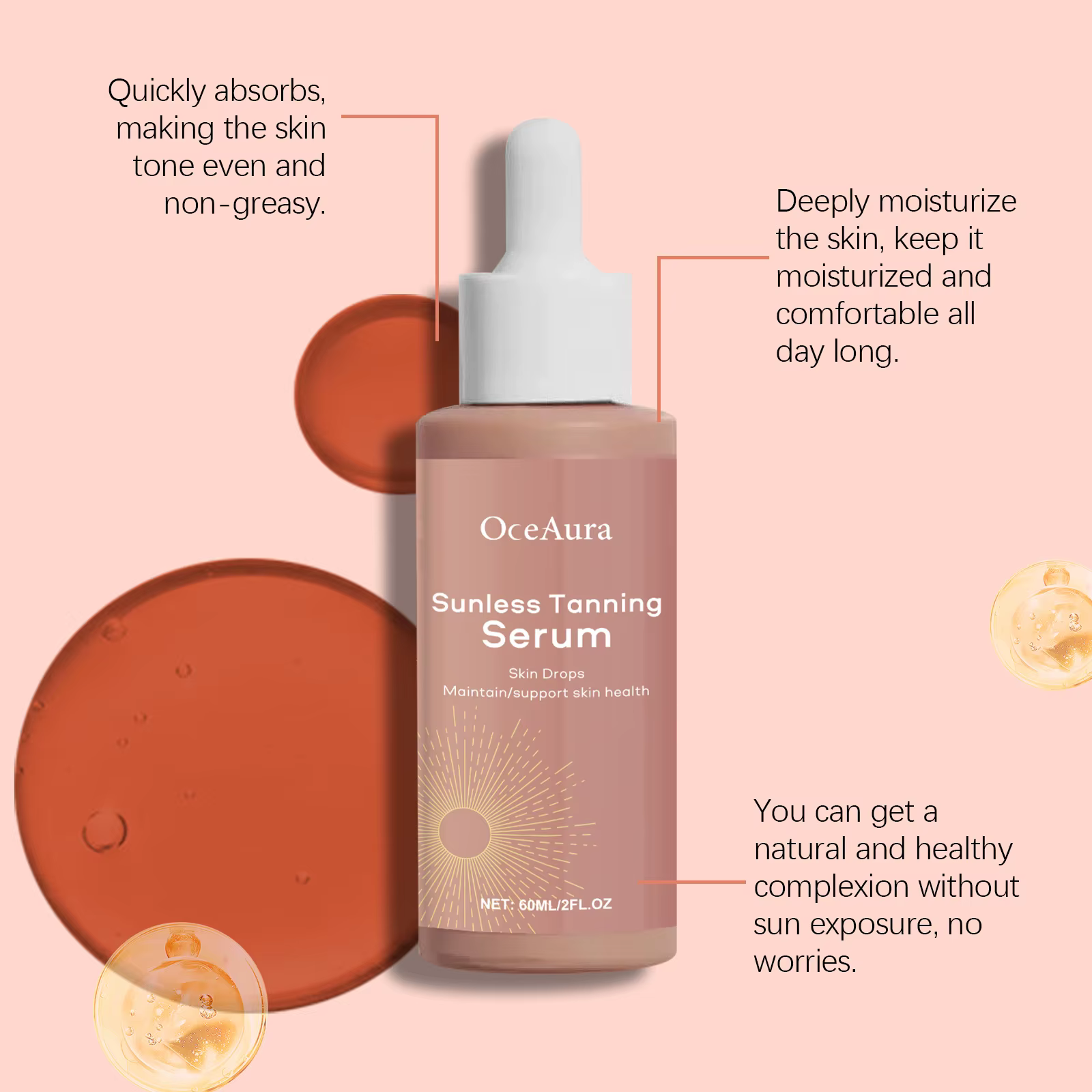 Essence de bronzage sans soleil à base de plantes