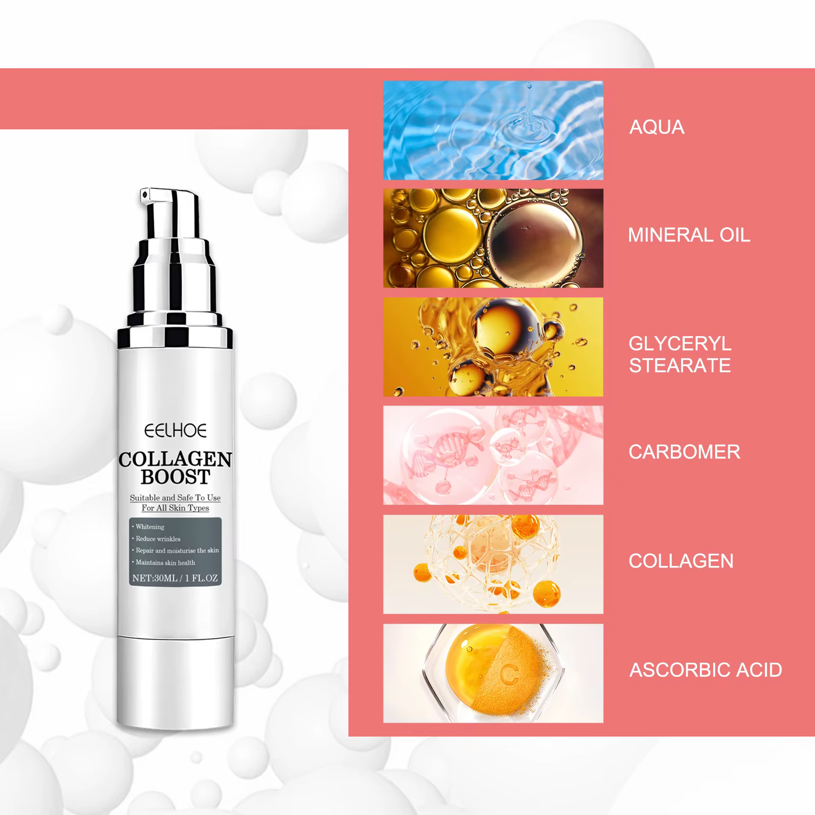 EELHOE – crème rehausseur de collagène pour le visage