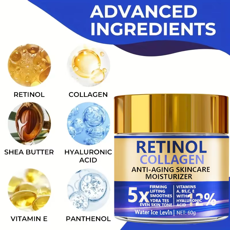 Crème Visage au Rétinol et Collagène 60g
