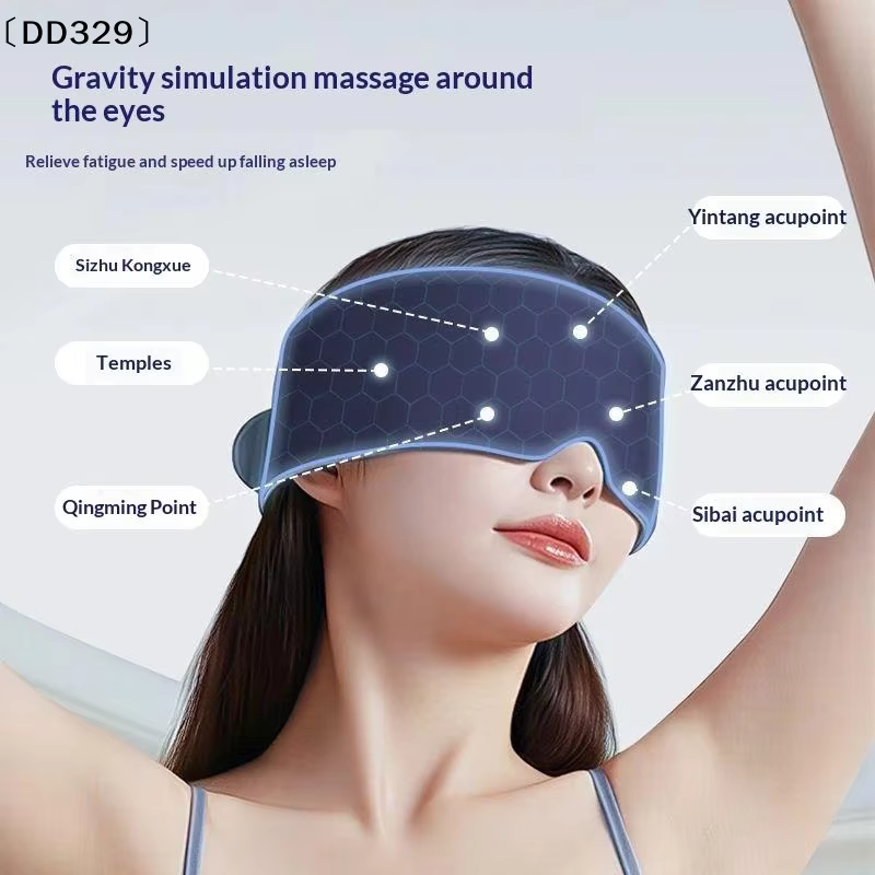 Masque pour les yeux ultra léger à poids contrôlé, respectueux de la peau, double face, bloquant la lumière, doux, respirant, aide au sommeil 〔DD329〕