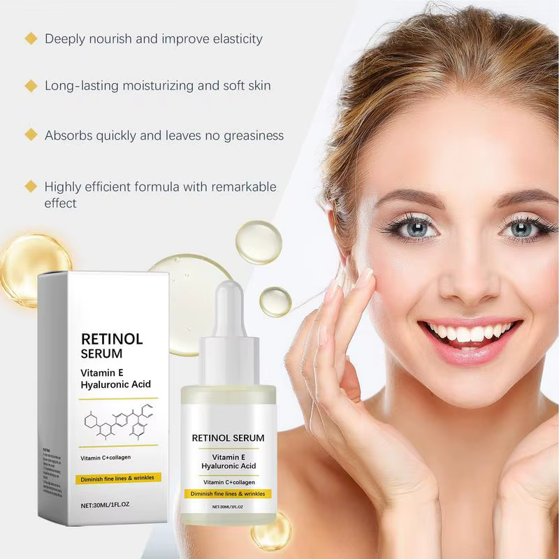 Sérum visage rétinol hydratant en profondeur plus jeune estompe ligne Fine levage raffermissant réparation lisse serrer