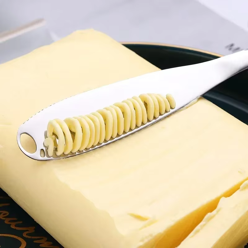 Couteau à beurre, vaisselle, fromage avec trous, couteau à crème, couteau à pain et à confiture, couteau à beurre au fromage 1 pièces