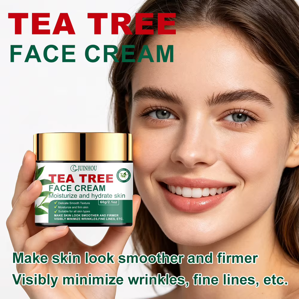 Crème hydratante pour le visage JUINHOU à l'huile d'arbre à thé