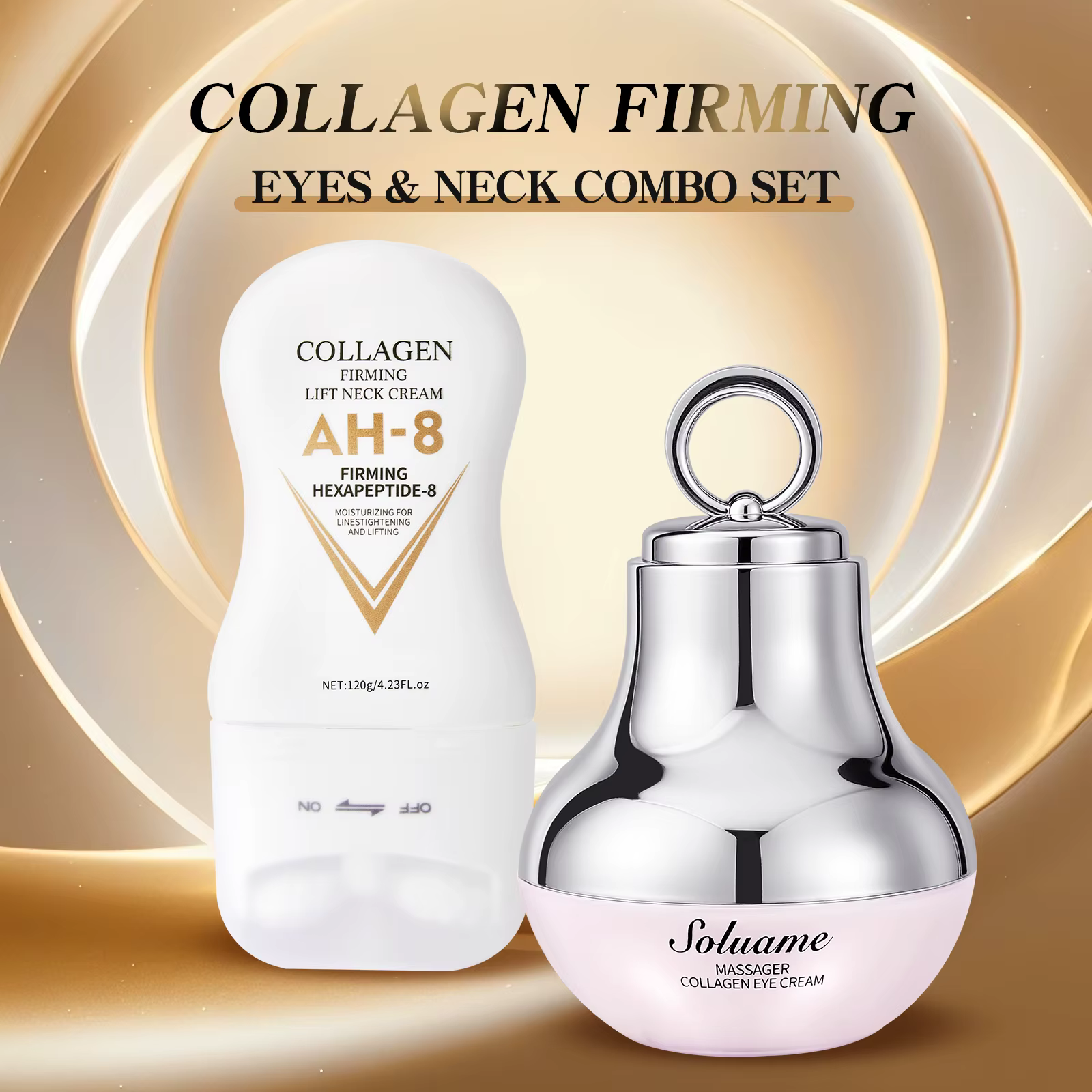 Ensemble de crème pour les yeux et crème pour le cou