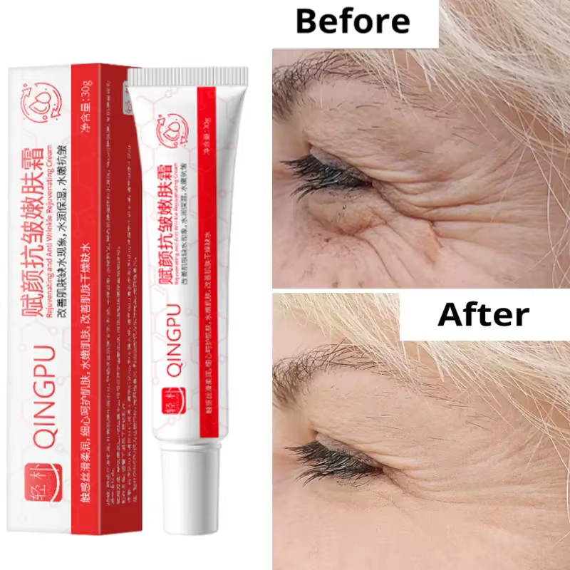 Crème anti-rides instantanée pour le visage