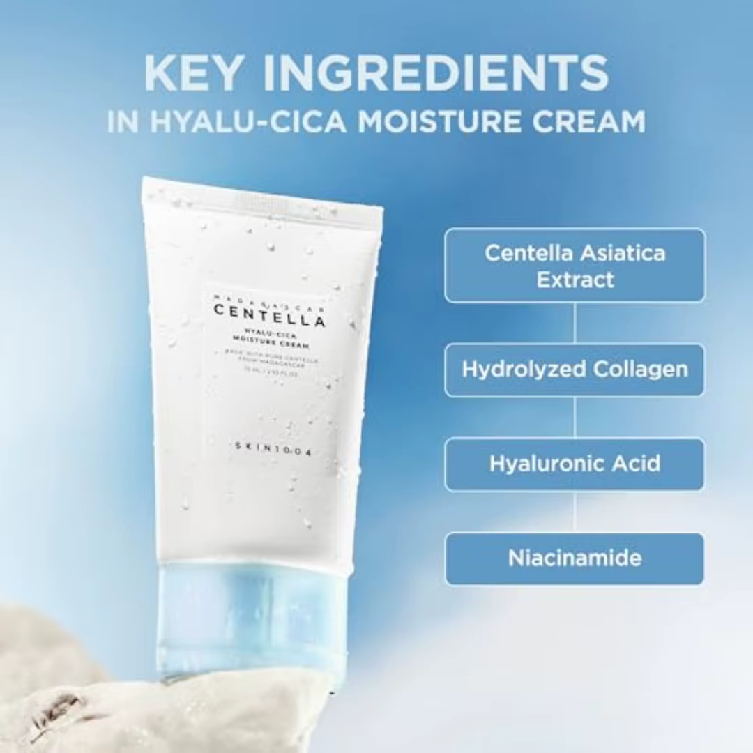 Crème hydratante pour le visage SKIN1004 Hyalu-Cica