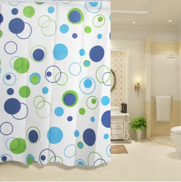 HOCurtain-Ensemble de rideaux de douche étanches, 12 crochets et anneaux, 180x200cm
