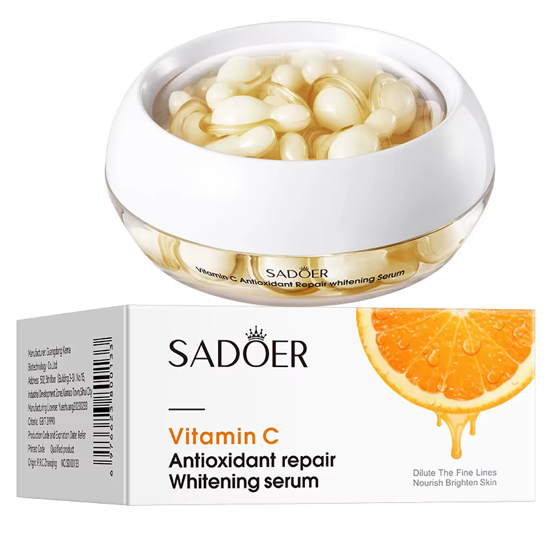 30 pièces SADOER Rose Sanil vitamine C visage sérum Capsule