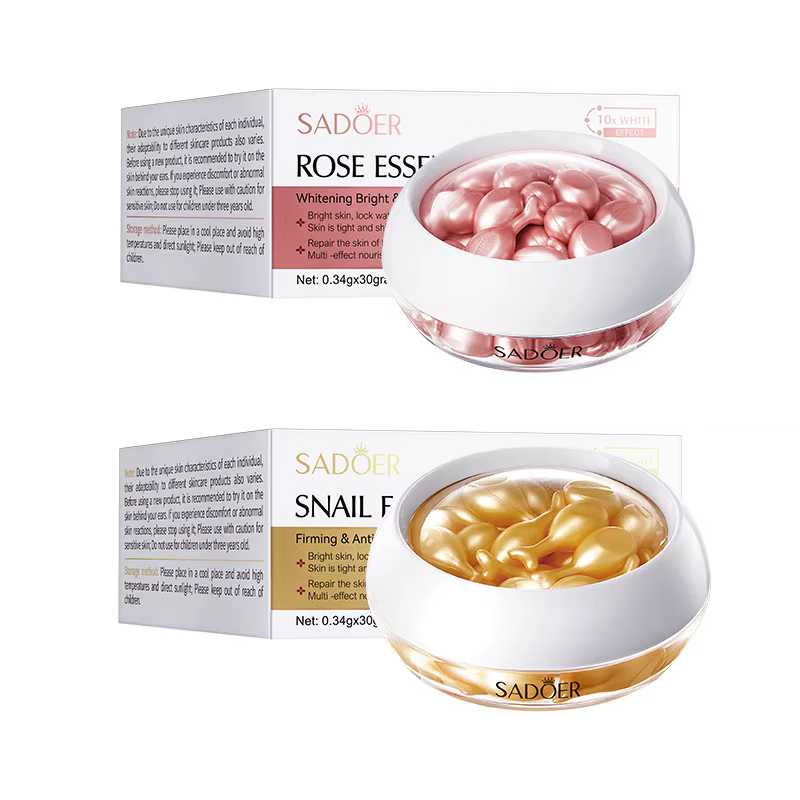 30 pièces SADOER Rose Sanil visage sérum Anti-rides hydratant éclaircissant raffermissant Essence