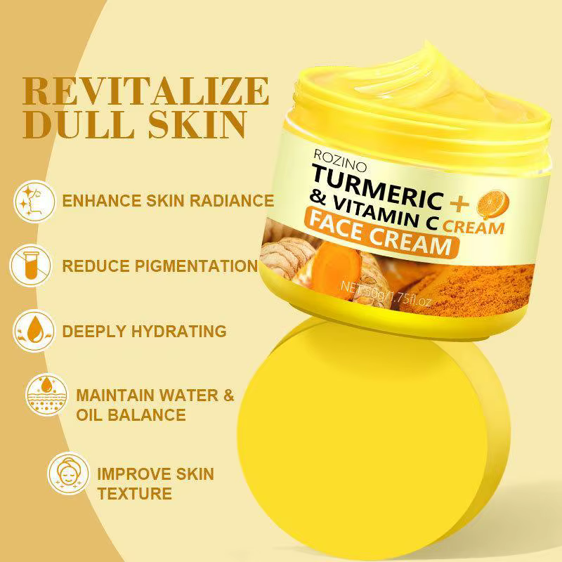Crème hydratante au curcuma