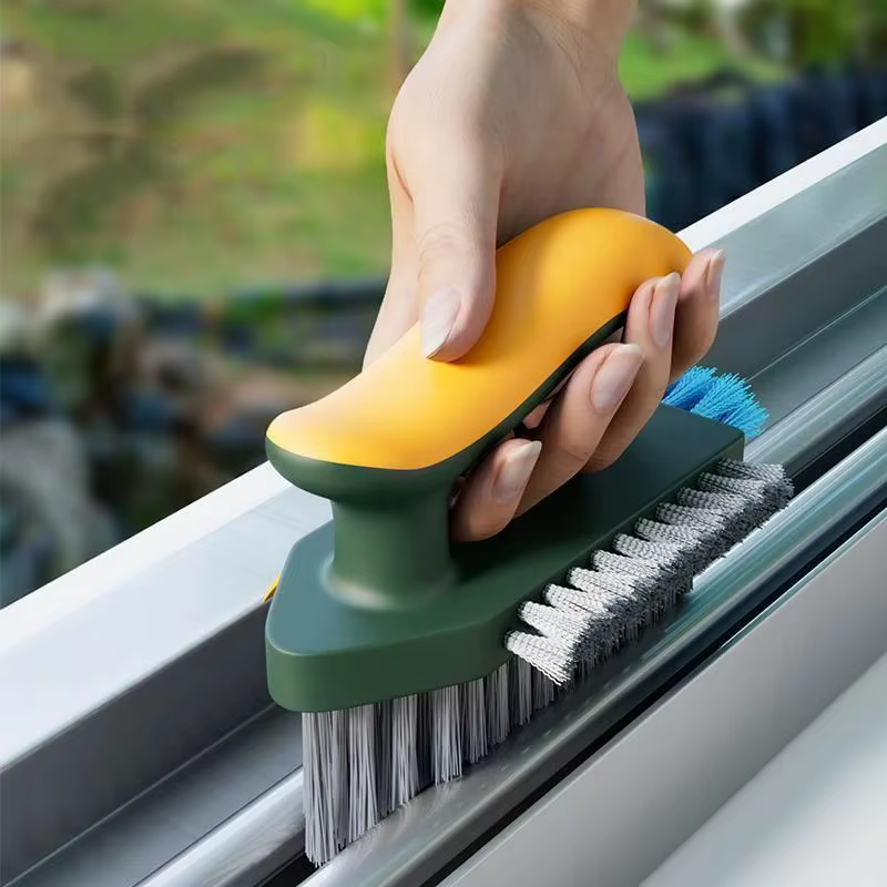 Brosse de nettoyage pour fentes, grattoir de nettoyage en profondeur, outil de nettoyage domestique pour les joints du sol, les coins de salle de bain et les carreaux de toilettes
