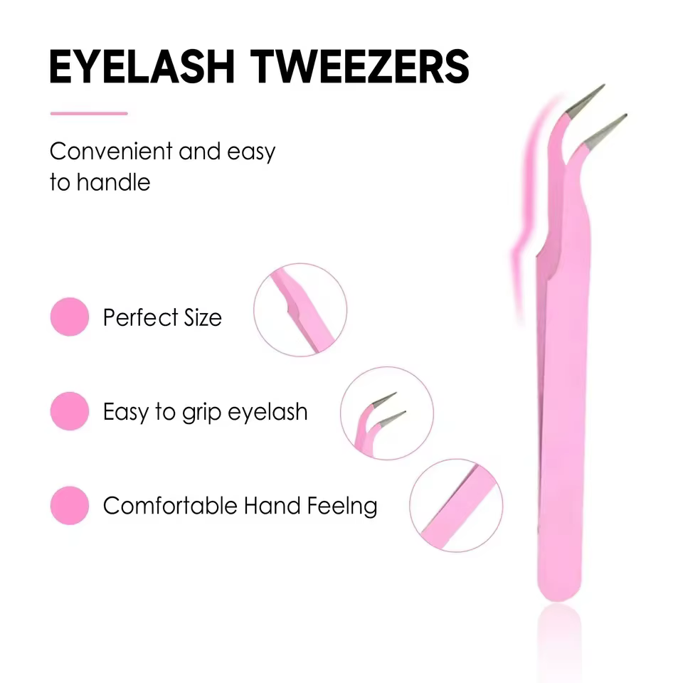 Kit de pincettes et dissolvant de colle pour cils individuels, 10ml, tenue Super forte, pour extensions de cils et dissolvant de colle, 5ml