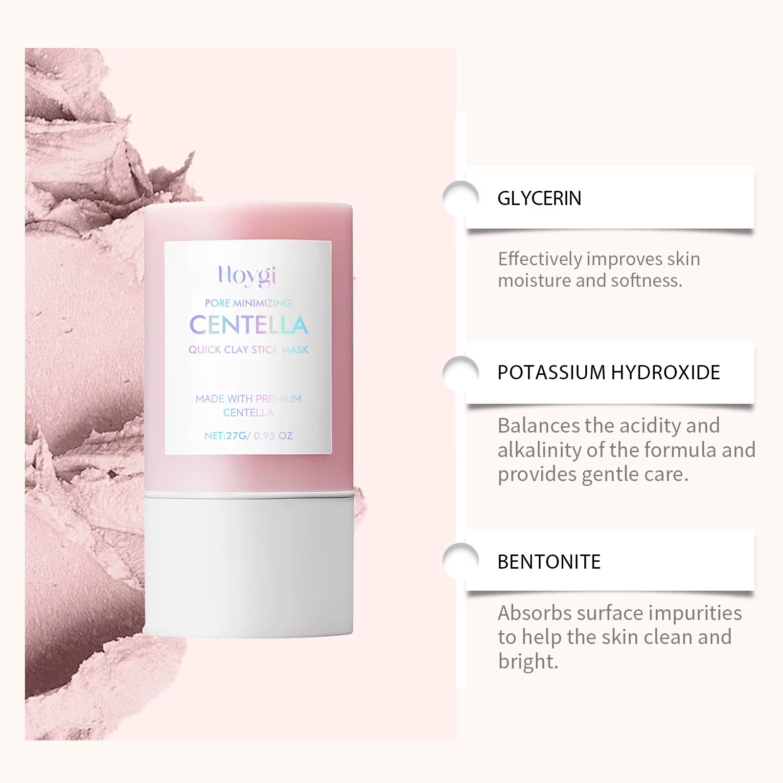 Masque en bâton d'argile à la Centella 27g