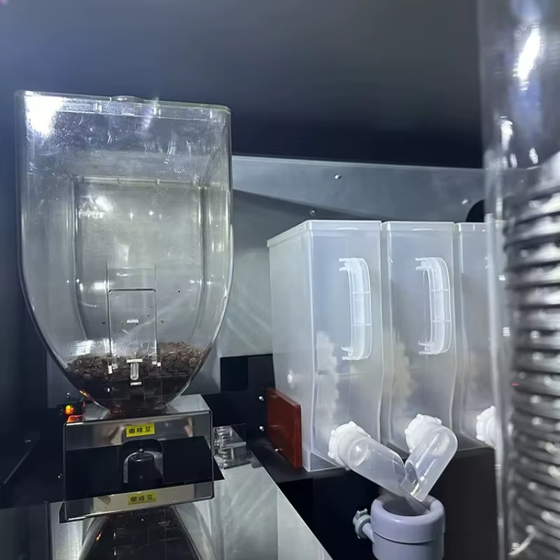 Machine à café entièrement automatique et multifonctionnelle, distributeur de boissons chaudes expresso et cappuccino en libre-service