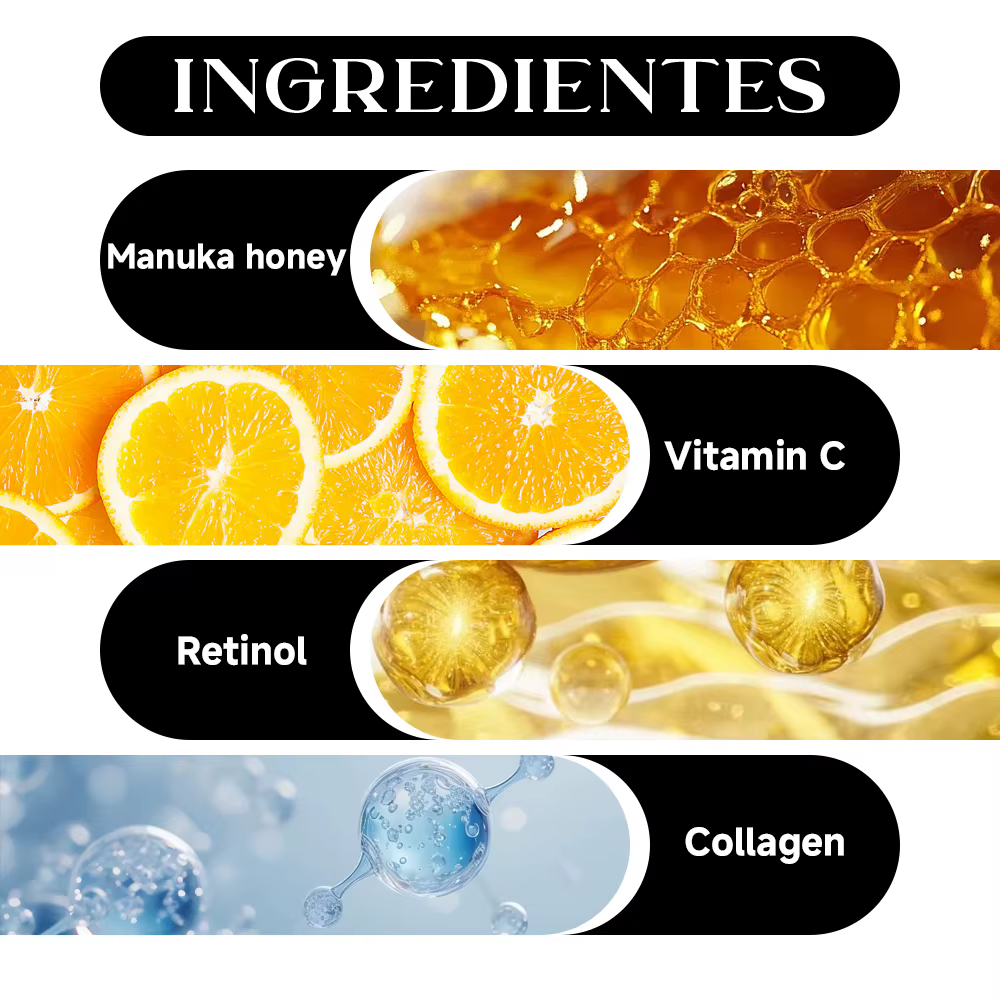 Sérum pour le visage au rétinol et au collagène HISENRAIN - Hydratant intense anti-âge