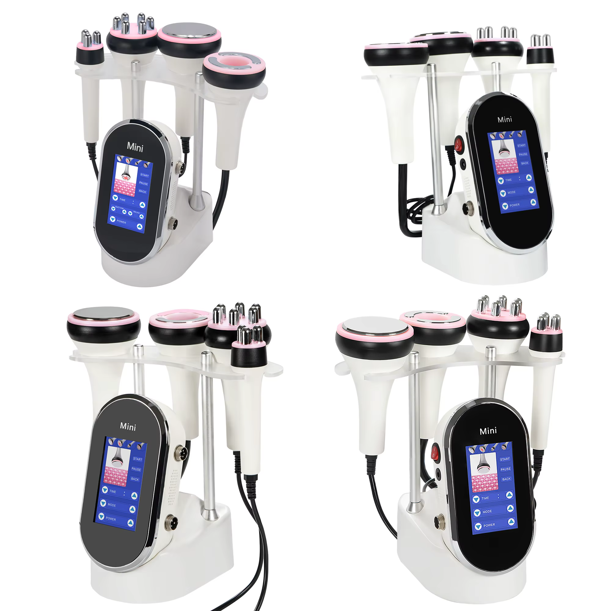 Appareil de beauté ultrasonique à cavitation 4-en-1 40K pour le soin du corps et le massage