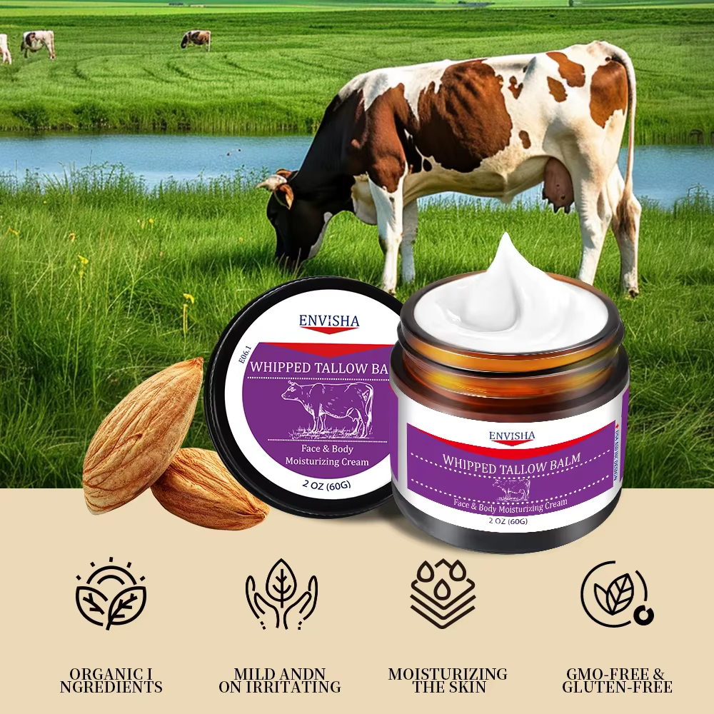 Crème pour le visage Anti-rides vieillissement fouetté Tallow baume collagène acide hyaluronique soins de la peau hydratant rétrécissement des Pores blanchissant lisse