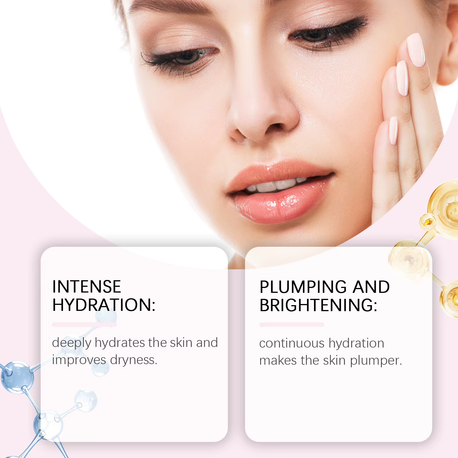 Masque facial hydratant au collagène