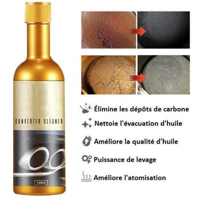 Convertisseur catalytique de voiture personnalisable, 120ml, nettoyeurs, catalyseurs, nettoyeur Automobile, accélérateurs de moteur, CSV, facile à nettoyer