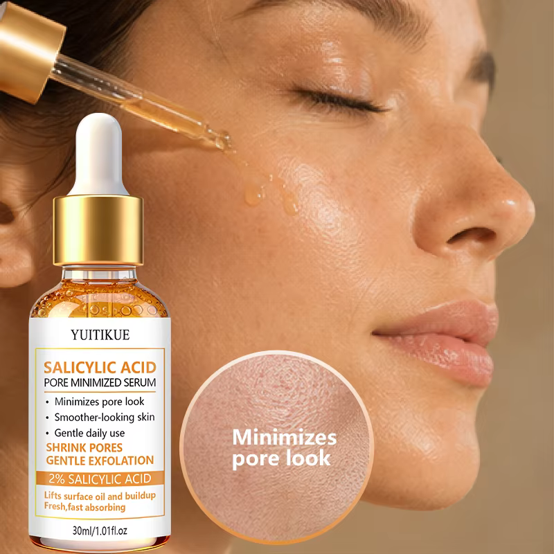 Sérum exfoliant à l'acide salicylique à 2% 30ml YUITIKUE Équilibrant le sébum Réduit les pores visibles Purifiant Affinant Soin de la peau du visage Essence