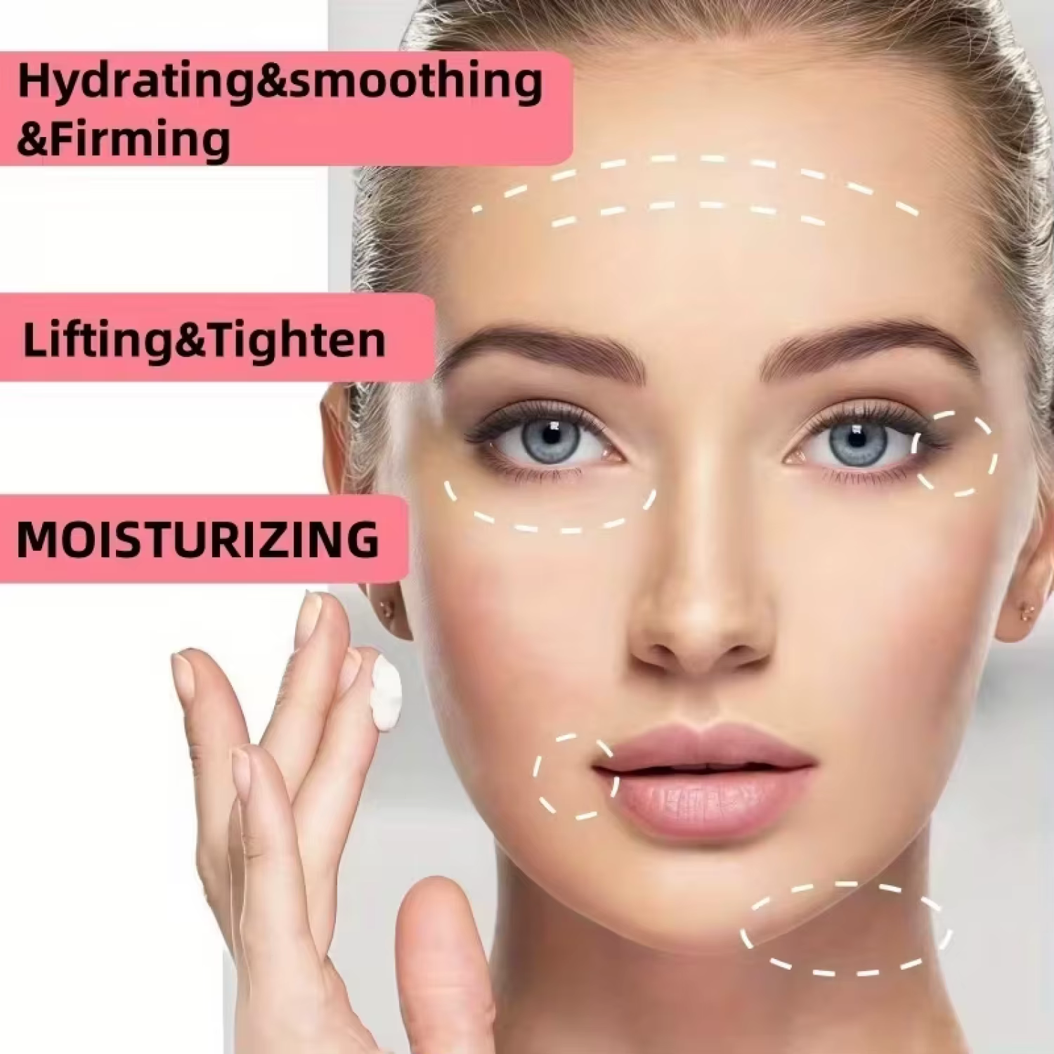 Crème de soin anti-rides à la vitamine C+E avec rétinol et acide hyaluronique pour une peau hydratante