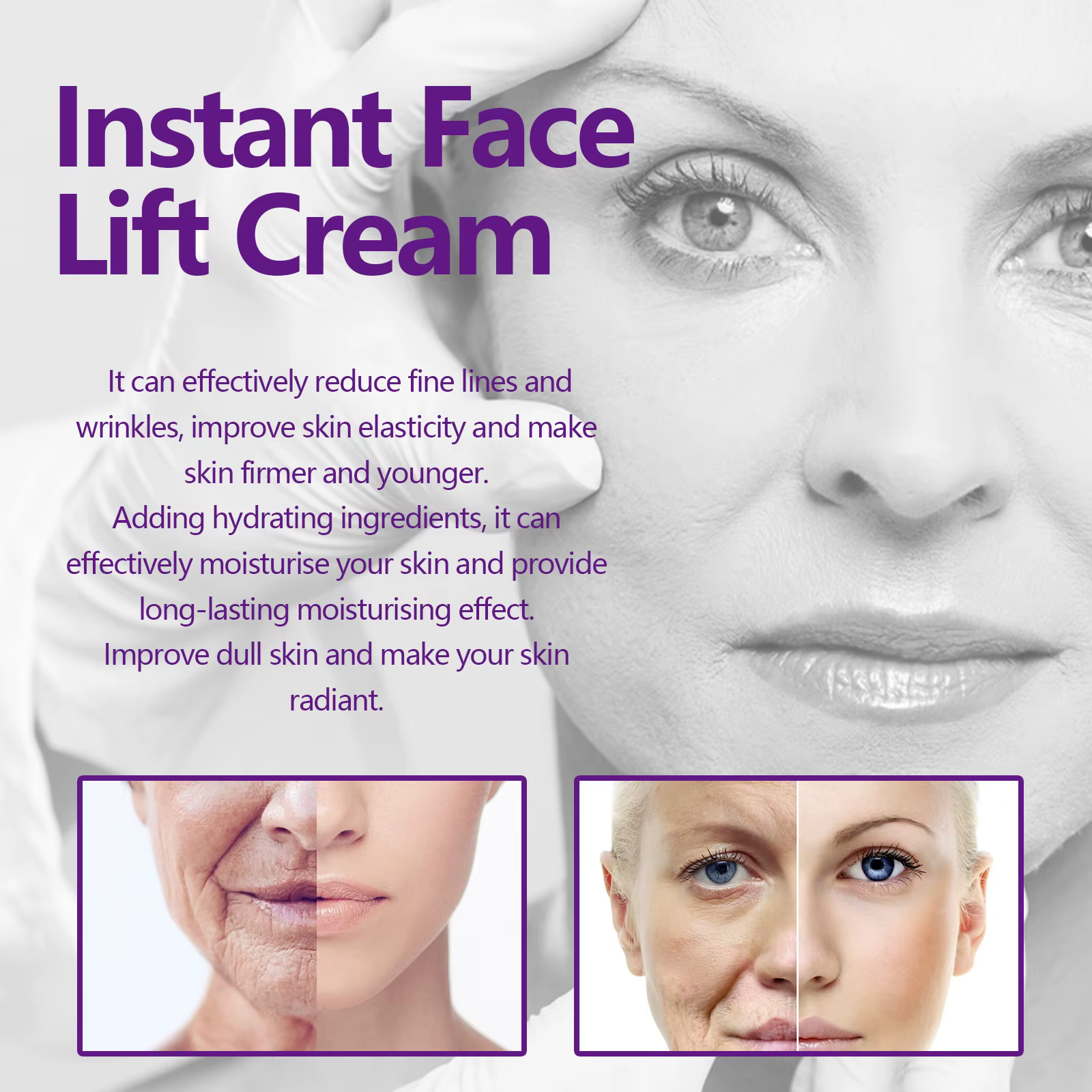 Crème de lifting instantanée