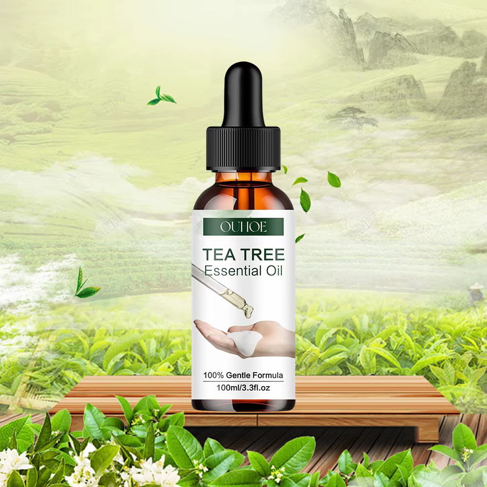 Huile Essentielle Pure d'Arbre à Thé Naturelle Hydratante pour le Visage