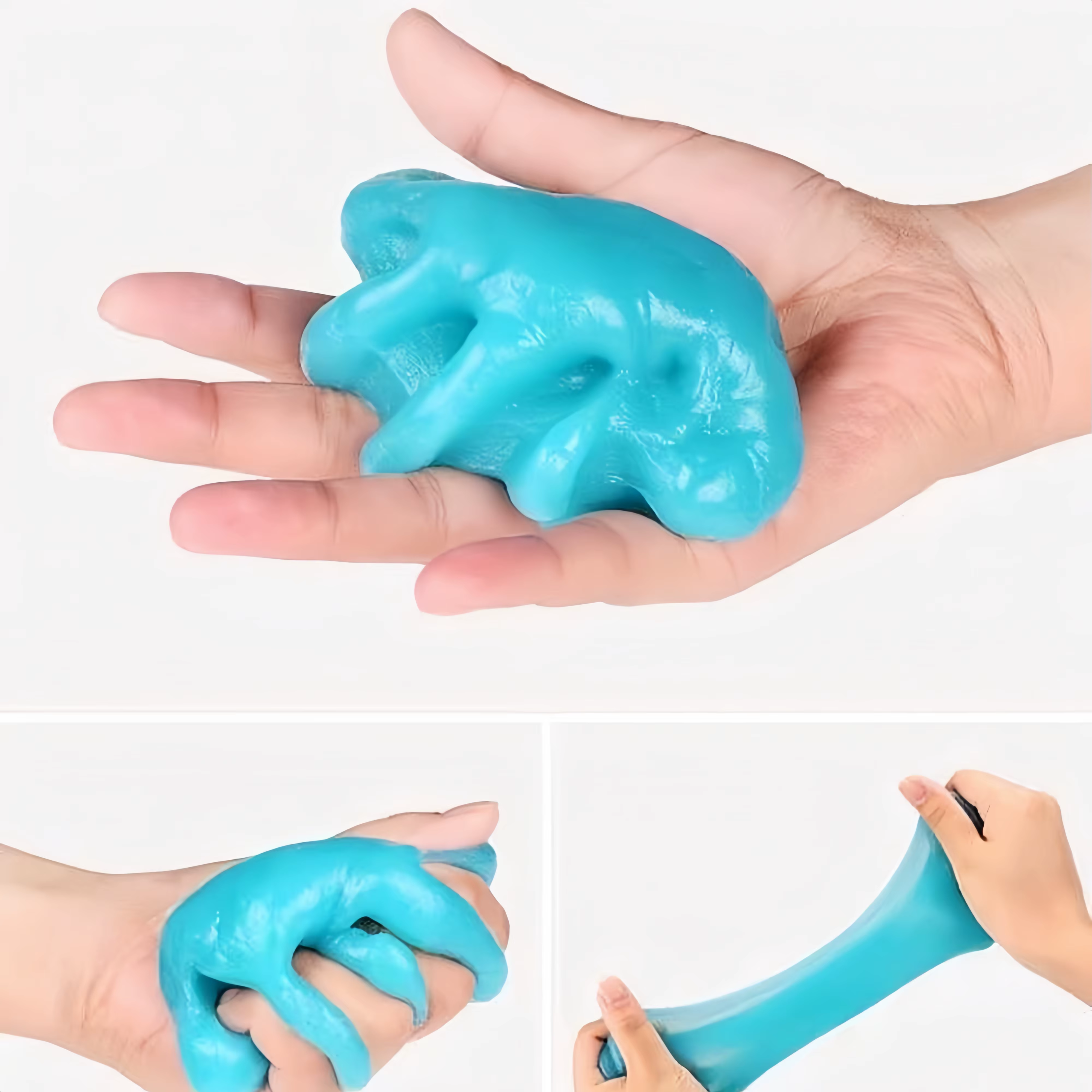 1 pièce 160g Gel de nettoyage multi-usages à grande capacité, adhésif doux pour voiture, nettoyant pour interstices et dépoussiérant pour l'élimination des saletés des aérations intérieures