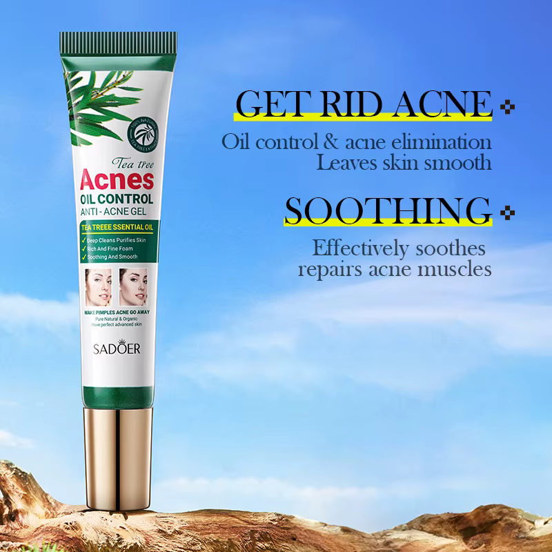 SADOER arbre à thé crème anti-acné soin du visage contrôle de l'huile