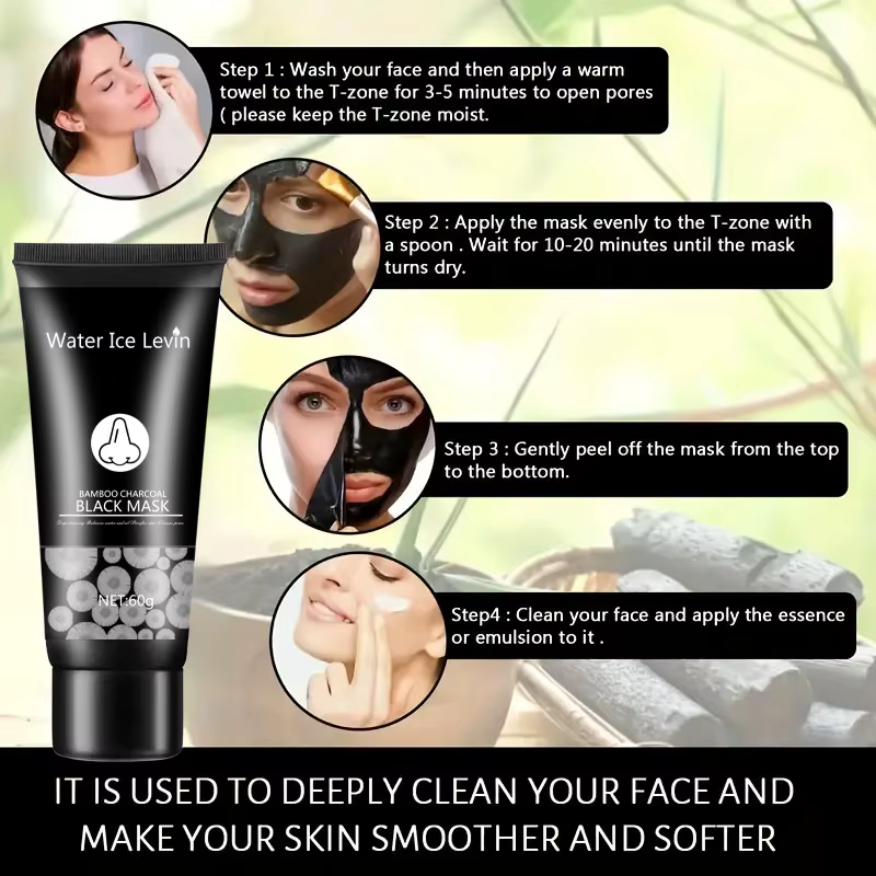 Masque nettoyant noir au charbon de bambou