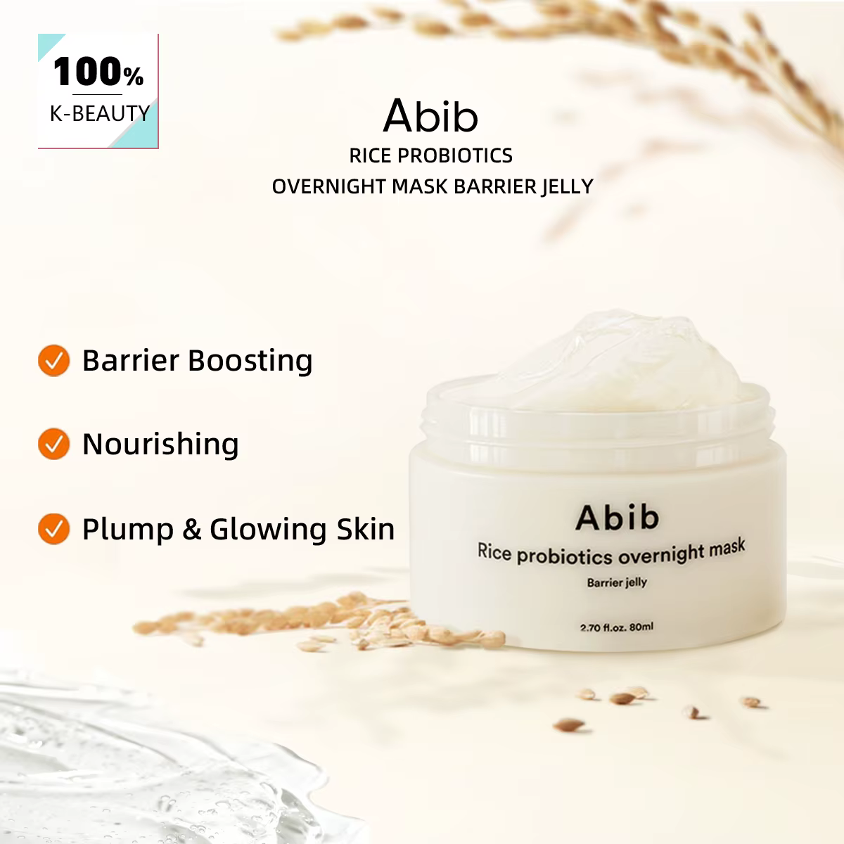 Masque de nuit Abib Rice Probiotics Barrier Jelly