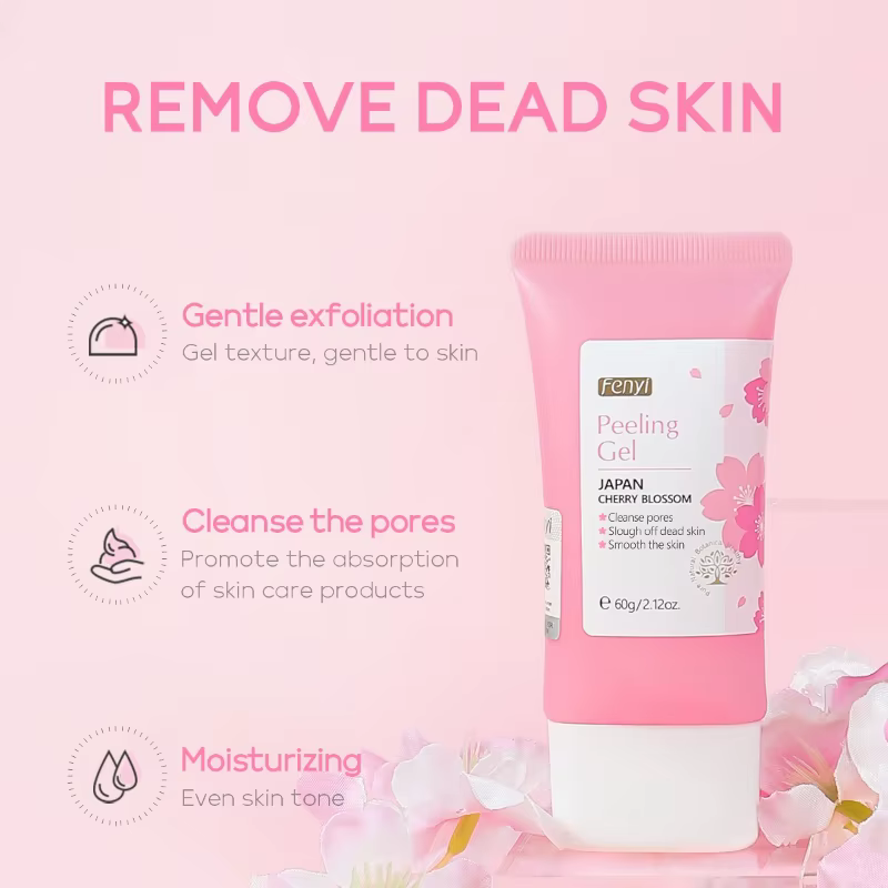 Gel exfoliant en fleurs de cerisier