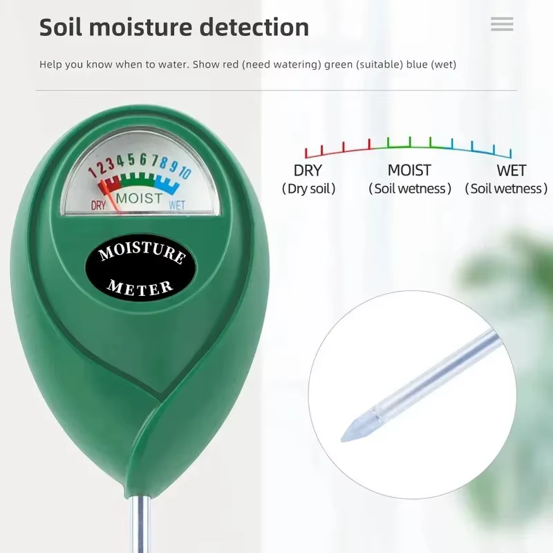 Testeur d'humidité du sol, moniteur d'humidité du sol, détecteur d'humidité, hygromètre, testeur de fleurs, outil de mesure pour le jardinage à domicile