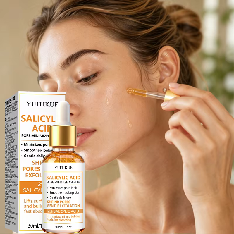 Sérum exfoliant à l'acide salicylique à 2% 30ml YUITIKUE Équilibrant le sébum Réduit les pores visibles Purifiant Affinant Soin de la peau du visage Essence