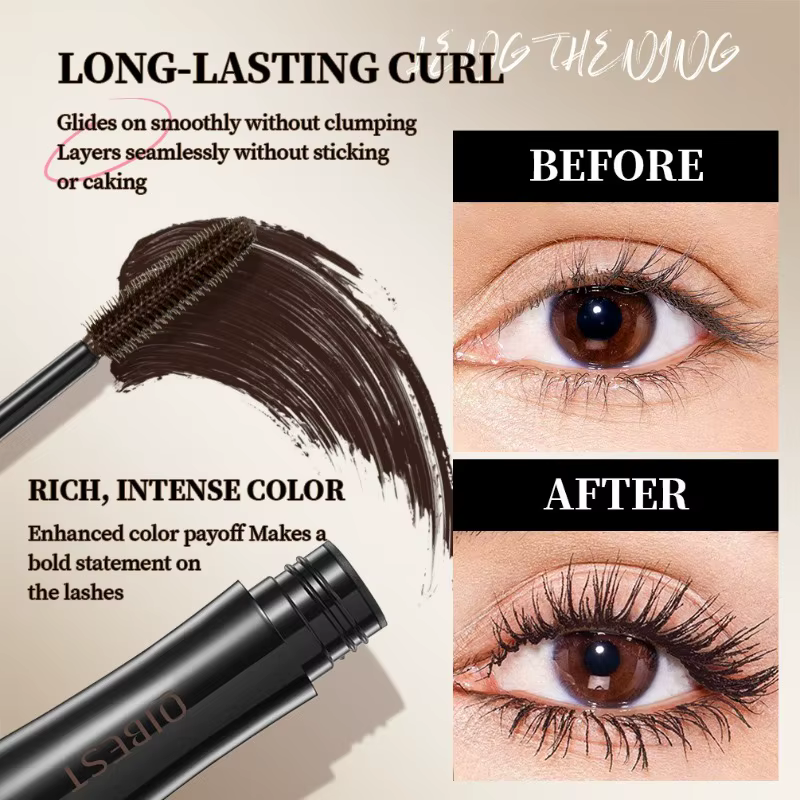 6 Mascara colorés imperméable, longue durée, volumineux et allongeants, anti-taches pour les fêtes costumées d'Halloween et le maquillage sur scène