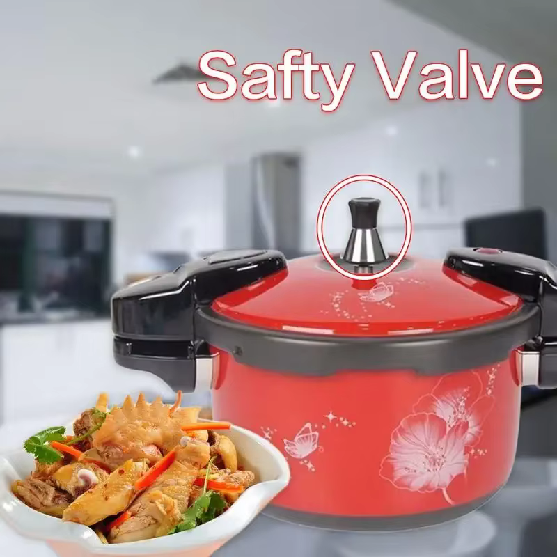 Autocuiseur haute pression, ustensiles de cuisine, marmite à soupe et à viande, Valve d'autocuiseur en aluminium, cuisinière domestique, appareils de cuisson en acier à Induction