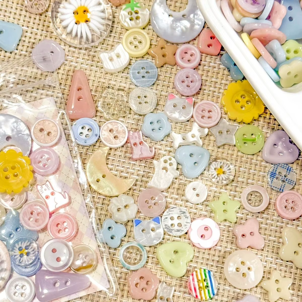 Boîte aveugle de Style crème, bouton mignon en résine faite à la main, accessoires pour vêtements, Scrapbooking, artisanat, décoration de bandeau, 15/30 pièces