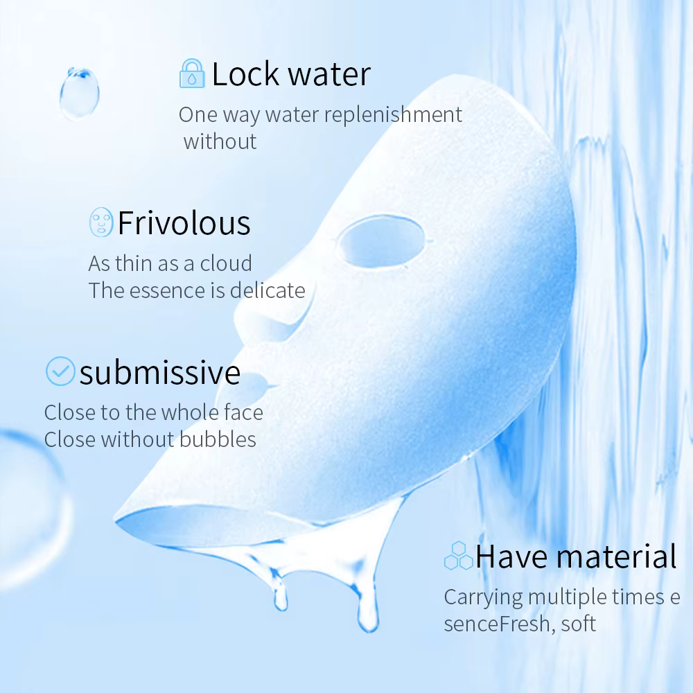 20 pièces BIOAQUA Centella collagène masque pour le visage hydratant rafraîchissant feuille masques acide hyaluronique