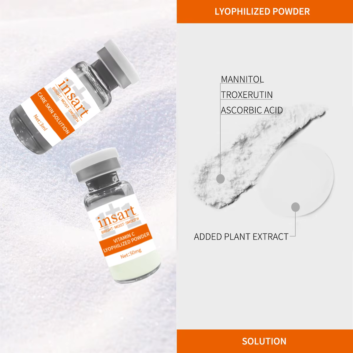 Coffret de Soins à la Vitamine C Lyophilisée (2 Boîtes) – Hydratant et Nourrissant – Cadeau de Noël pour Femme