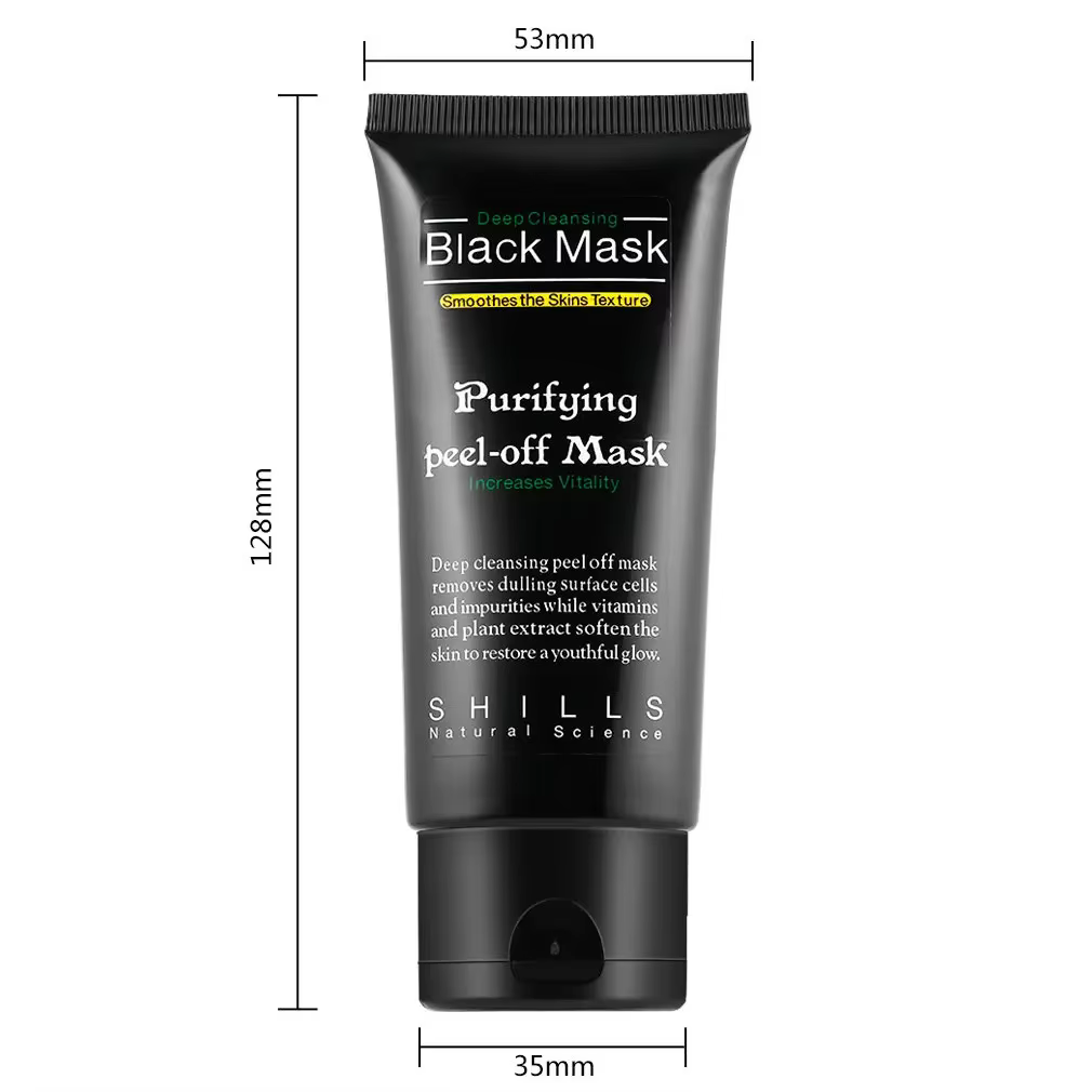 Charbon de bambou nouvelle aspiration visage nettoyage en profondeur masque de boue noire dissolvant de points noirs