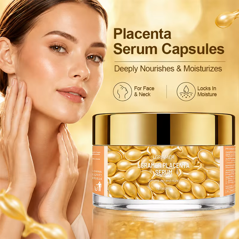 30/60/120 Capsules d'Essence Visage Hydratante en Profondeur à la Vitamine E