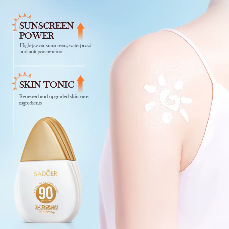 SADOER Spf 90 + crème solaire pour visage corps